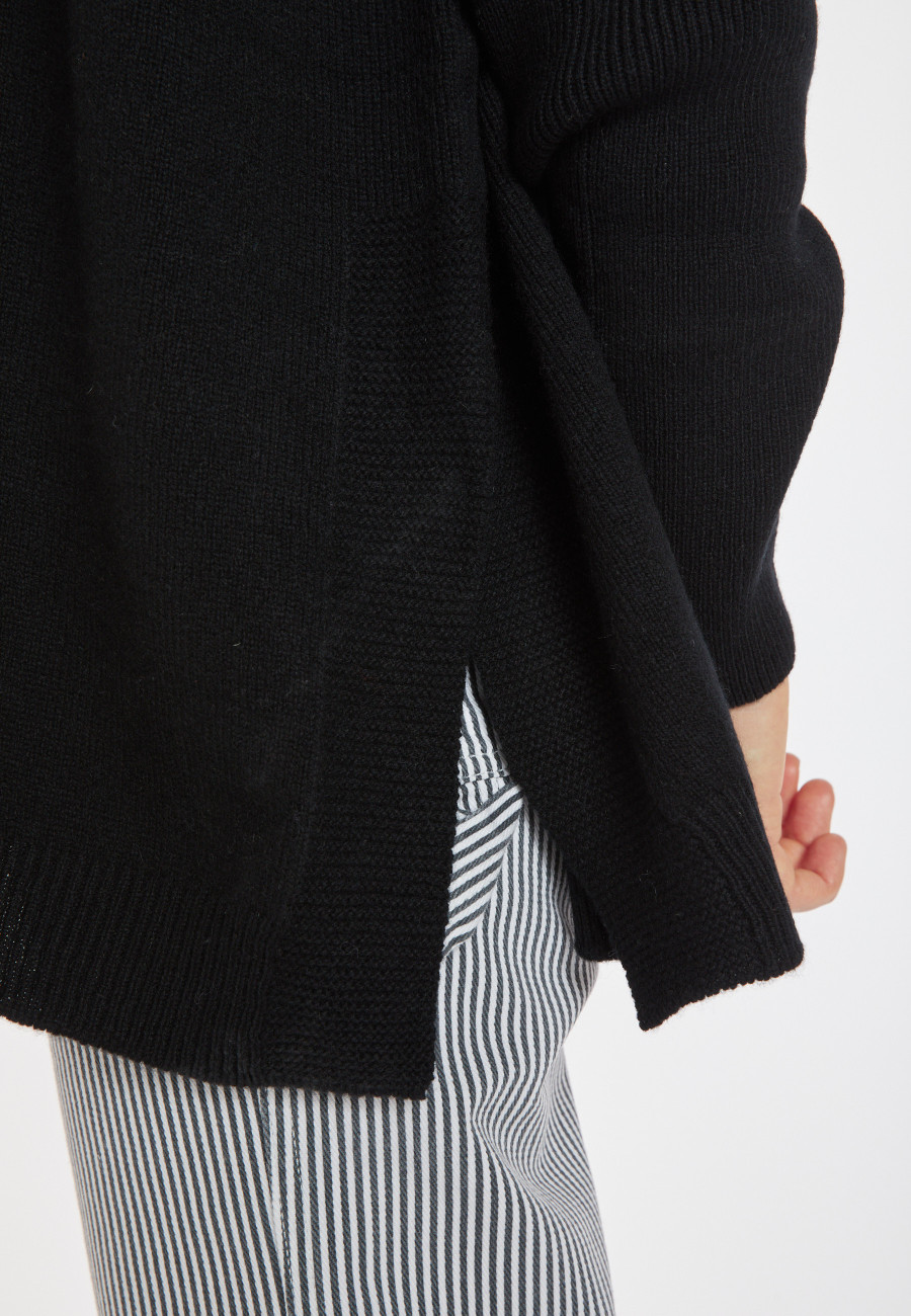 Loose-fitting turtleneck sweater in wool and cashmere - Clara