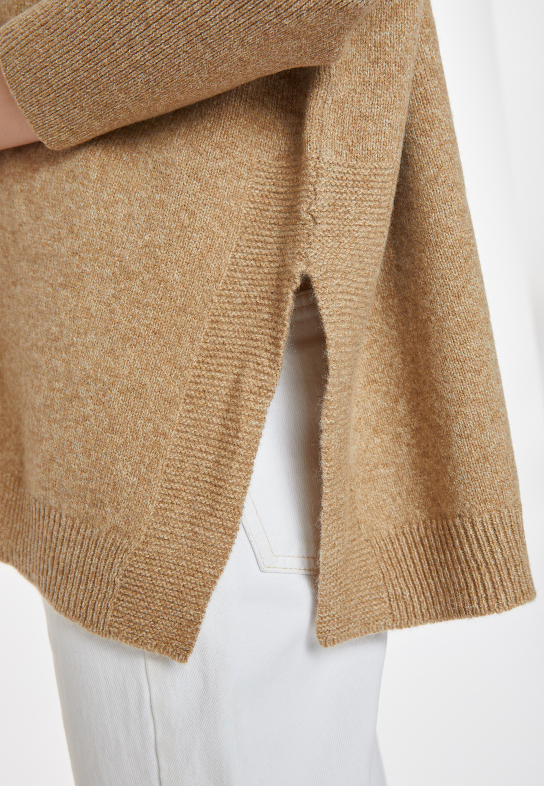 Pull ample col roulé en laine et cachemire - Clara 8220