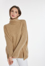 Pull ample col roulé en laine et cachemire - Clara 8220