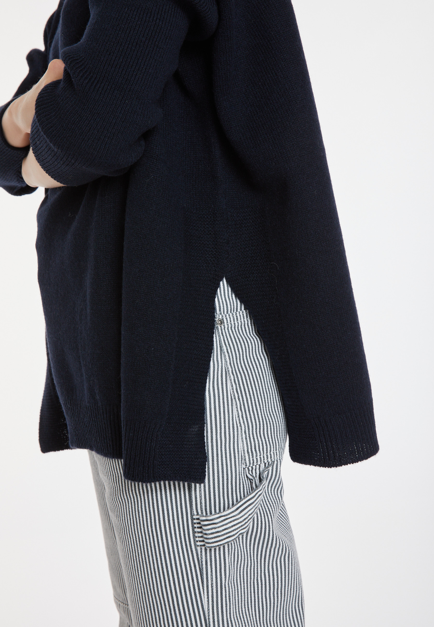 Pull ample col roulé en laine et cachemire - Clara 8240