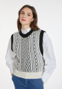 Sleeveless wool and cashmere sweater - Clotilde