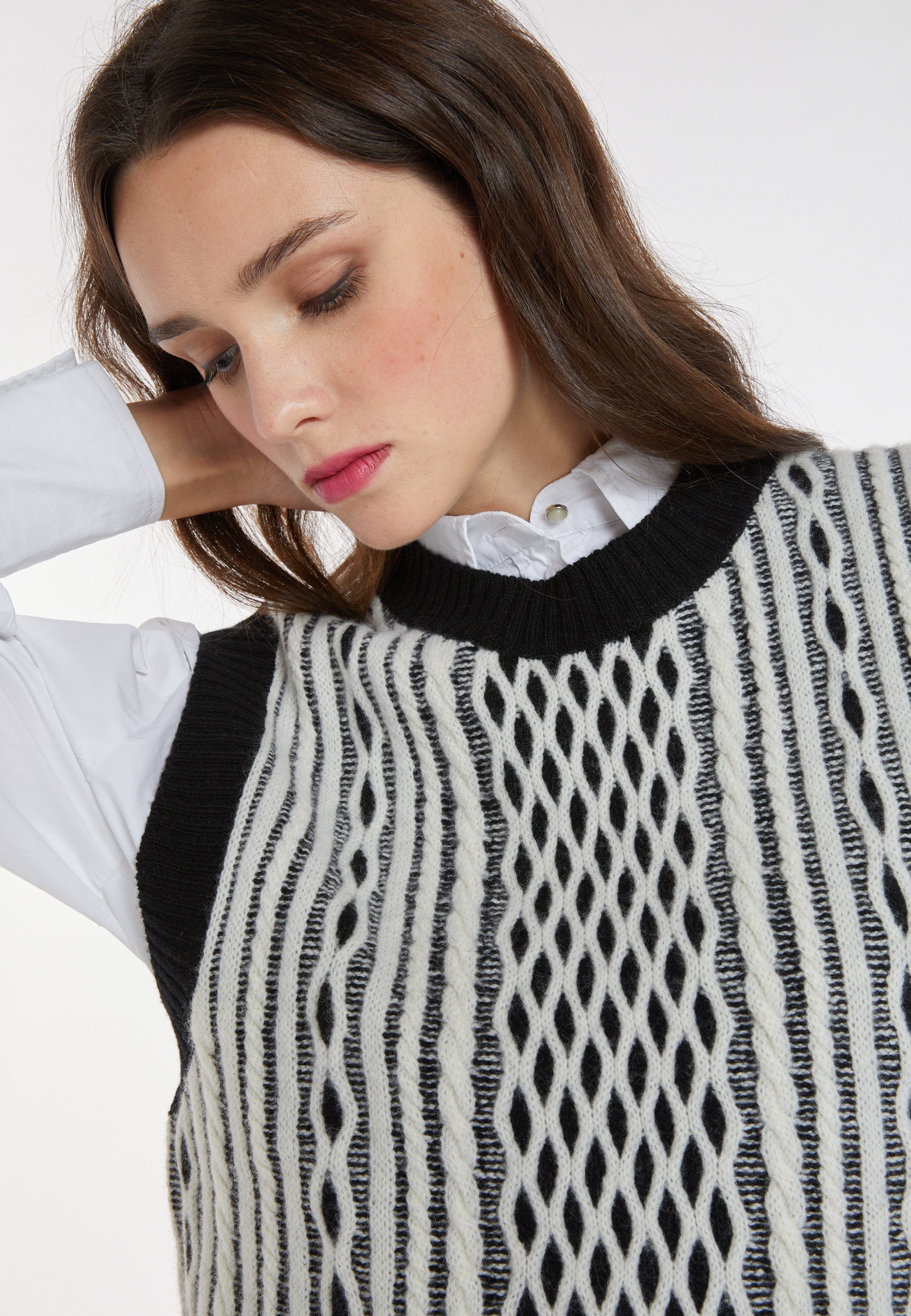 Sleeveless wool and cashmere sweater - Clotilde