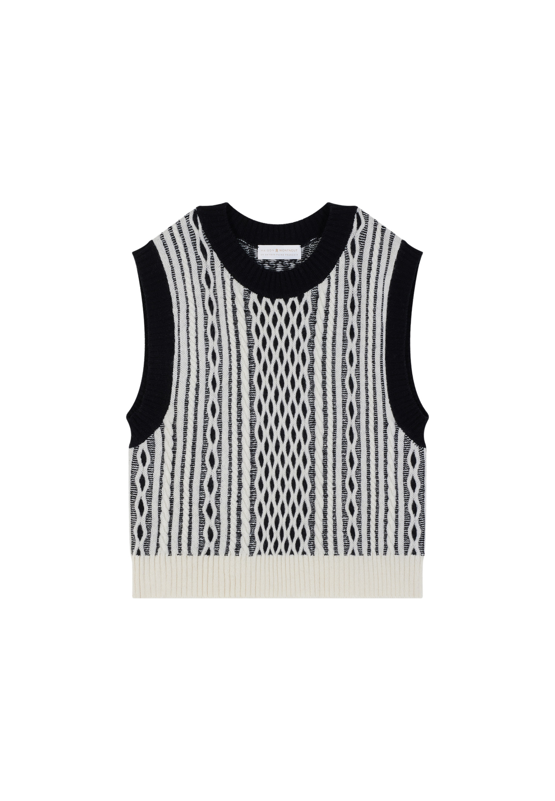 Pull sans manches en laine et cachemire - Clotilde 8349