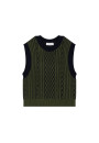 Sleeveless wool and cashmere sweater - Clotilde
