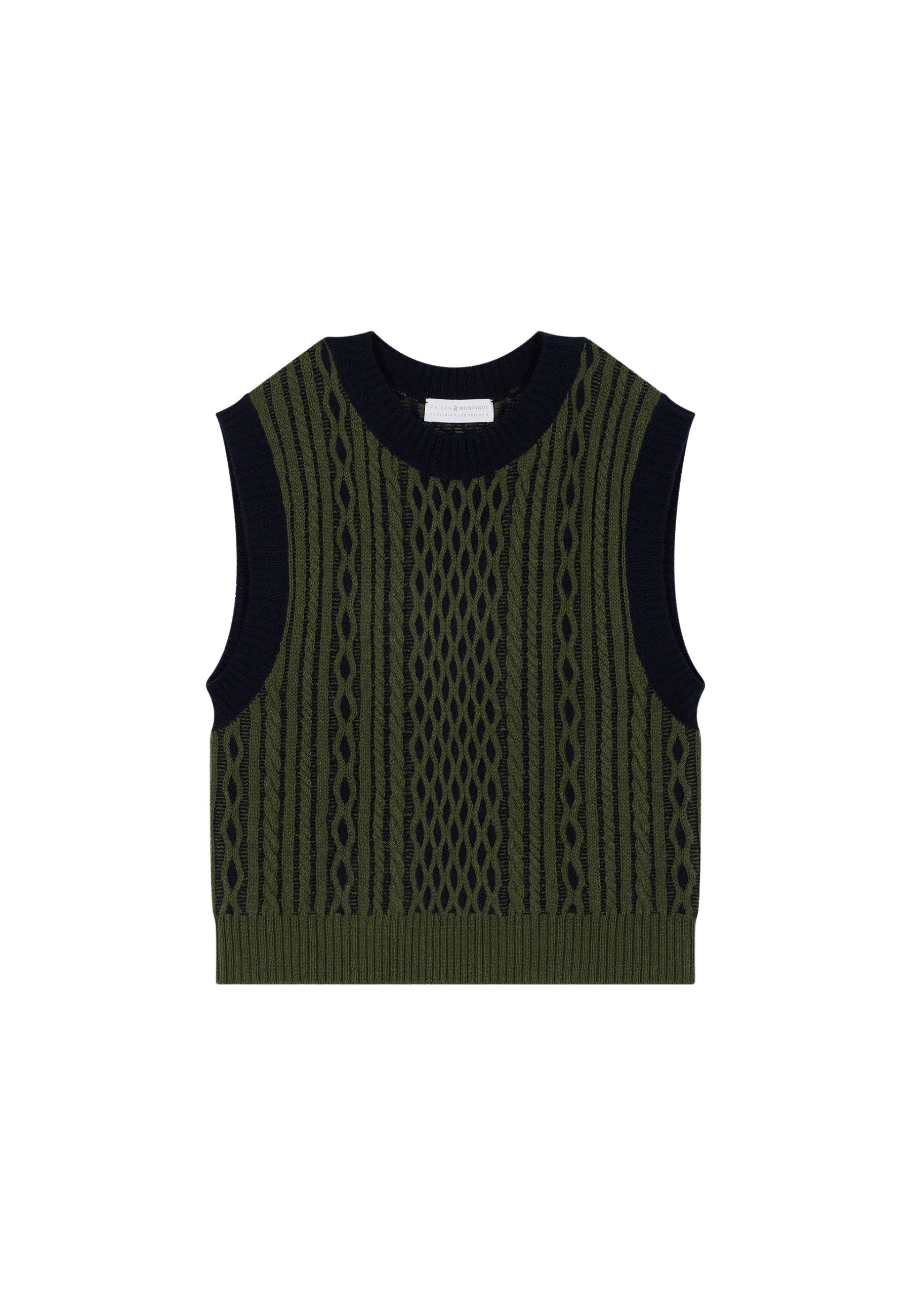 Sleeveless wool and cashmere sweater - Clotilde