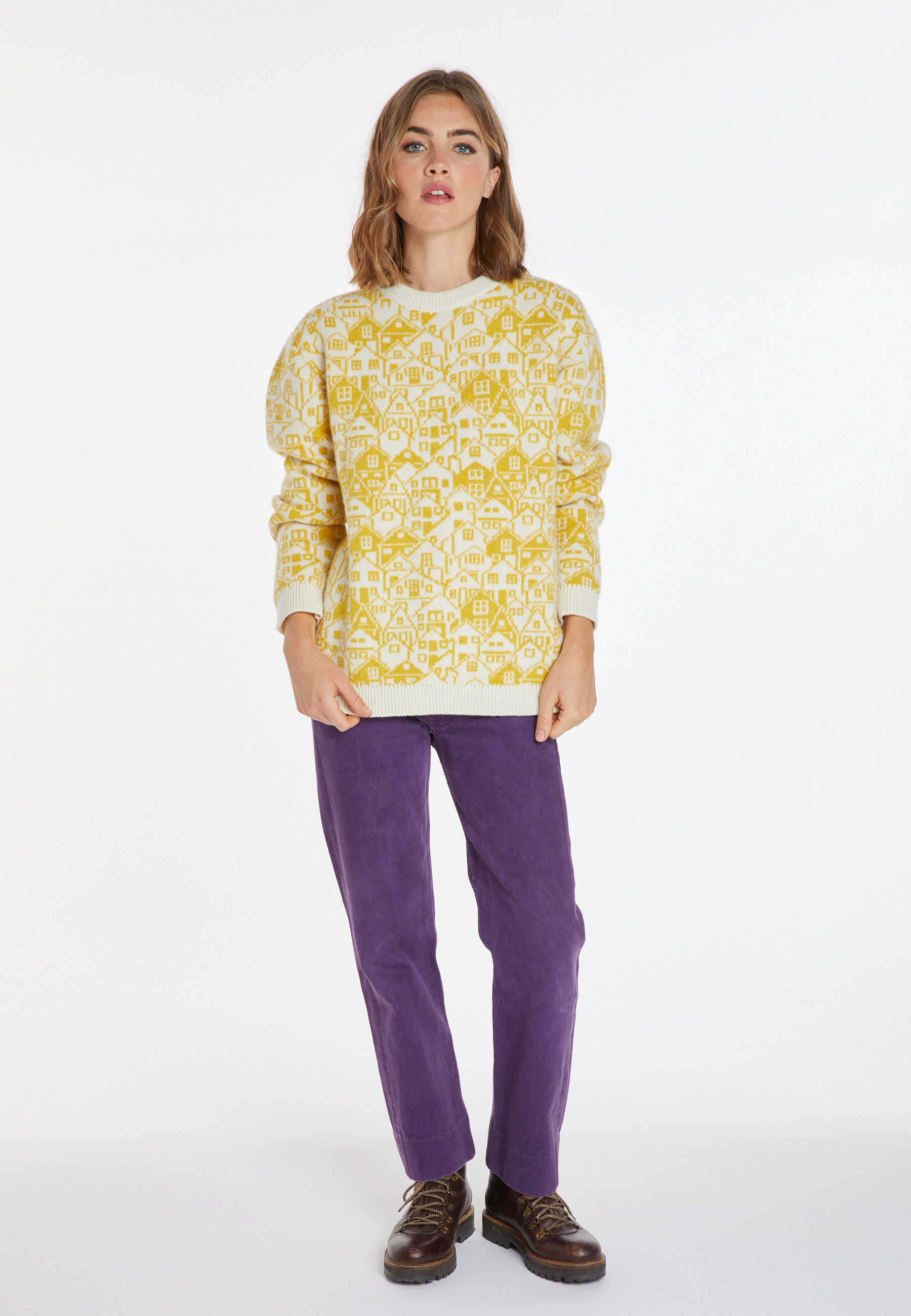 Mixed wool and cashmere sweater - Swann
