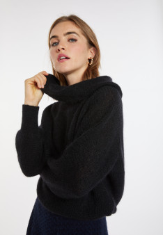Mohair bardot sweater - Caelie