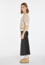 Short-sleeved mohair balloon sweater - Cosmos