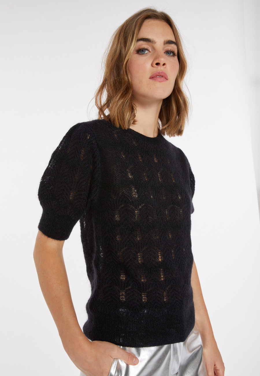 Pull mohair manches ballon - Cosmos
