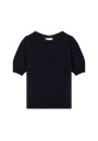 Short-sleeved mohair balloon sweater - Cosmos
