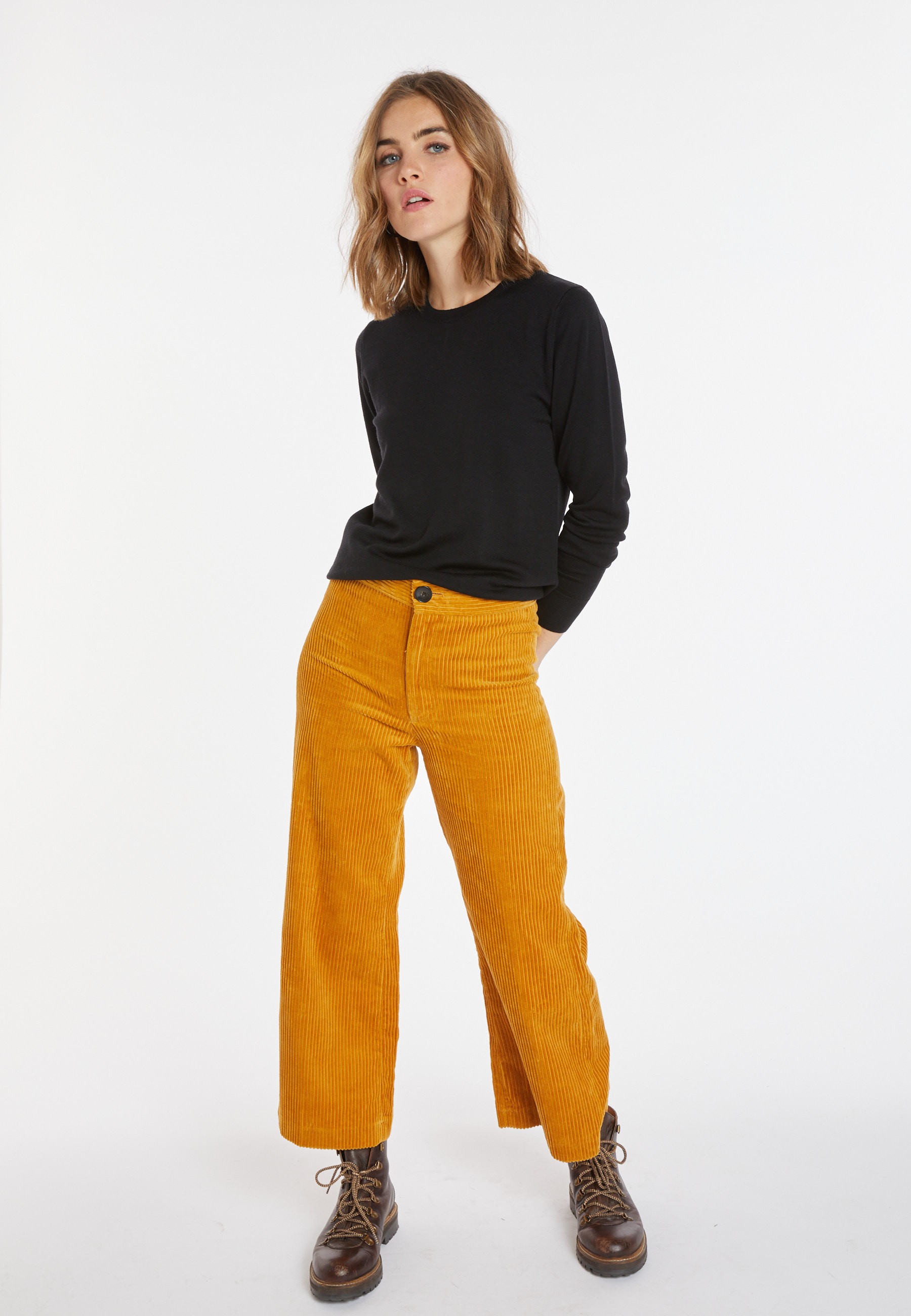 Merino wool round-neck sweater - Asena