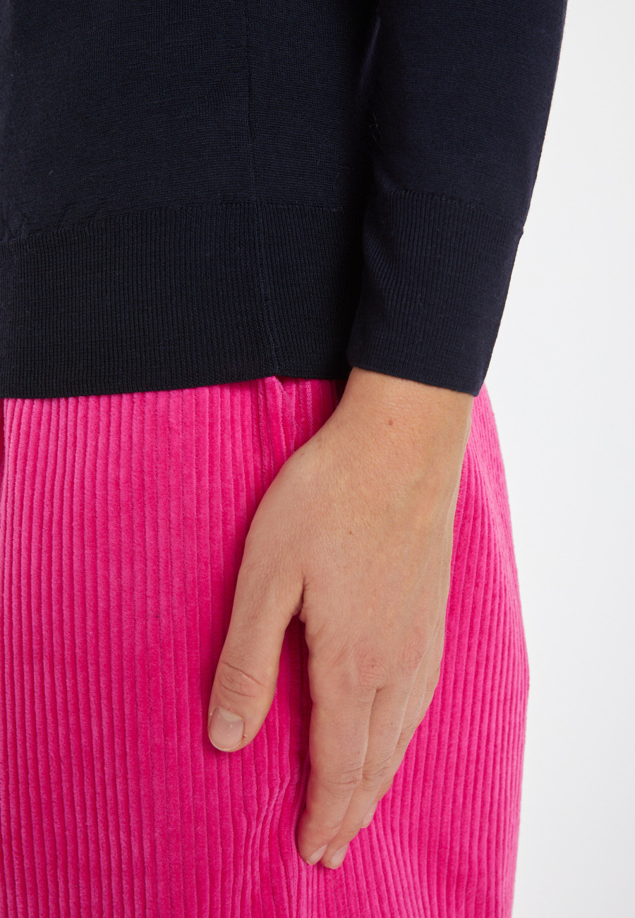 Pull col rond laine mérinos - Asena