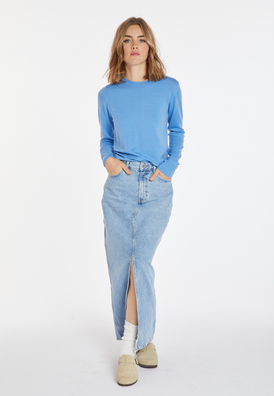 Pull col rond laine mérinos - Asena