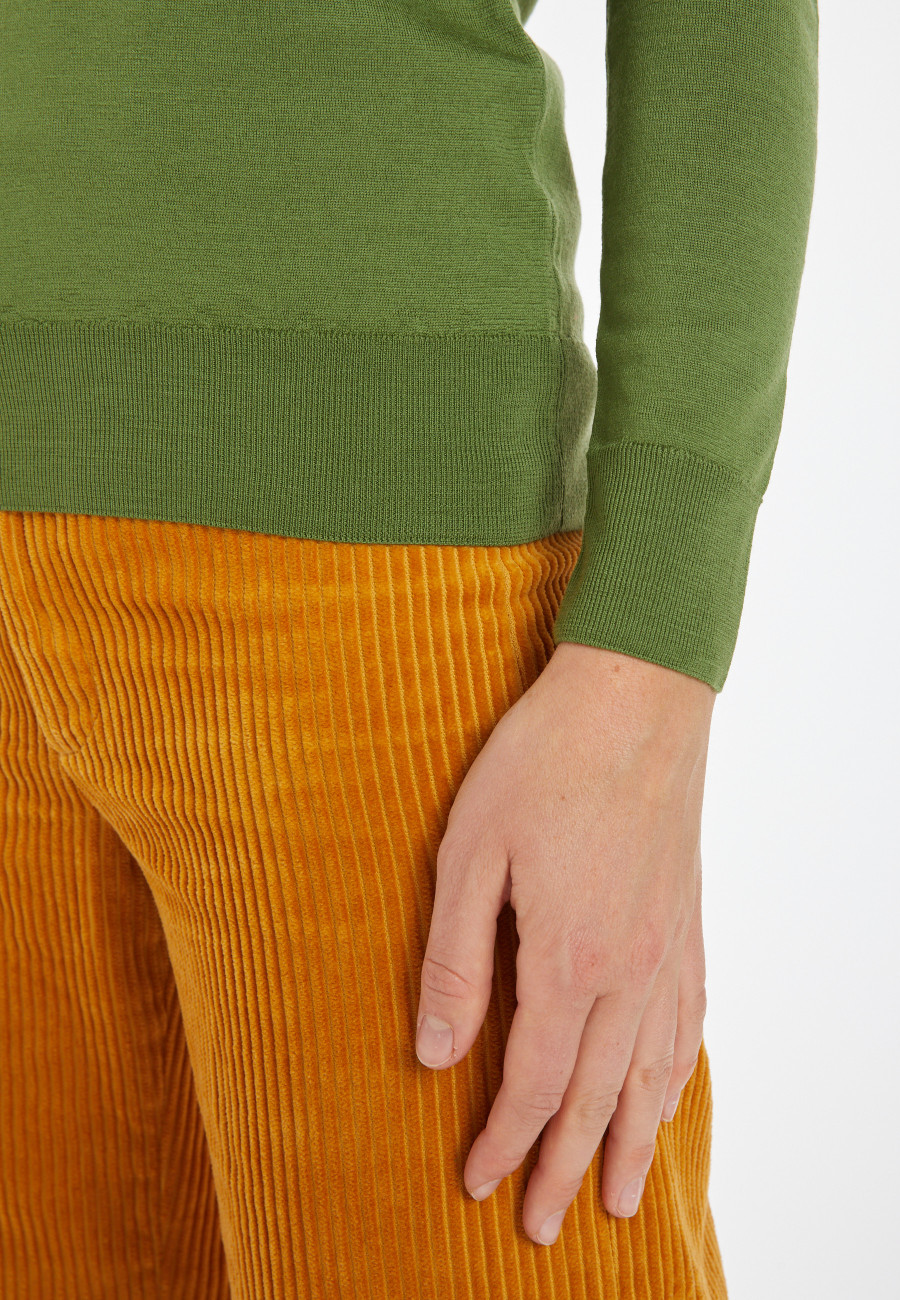 Pull col rond laine mérinos - Asena