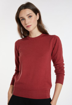 Merino wool round-neck sweater - Asena