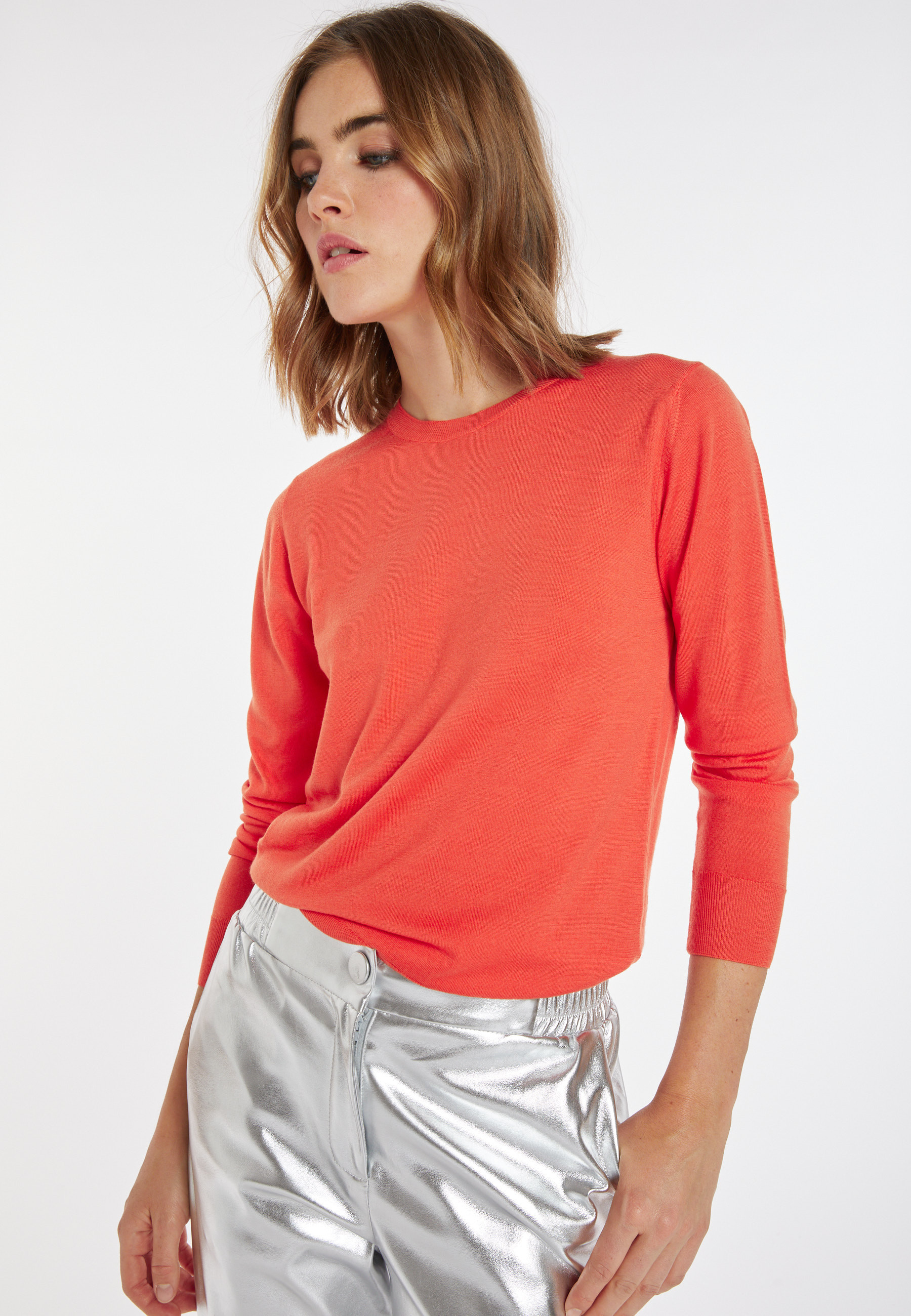 Pull col rond en laine mérinos - Asena 8270