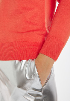 Merino wool round-neck sweater - Asena