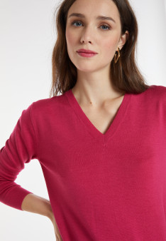 Merino wool V-neck sweater - Arya