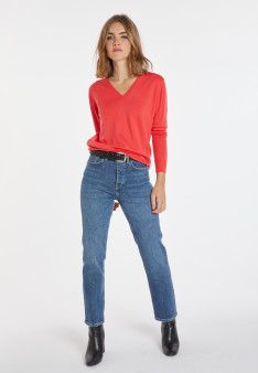 Merino wool V-neck sweater - Arya