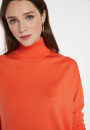Slit turtleneck sweater in merino wool - Amy