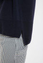 Slit turtleneck sweater in merino wool - Amy