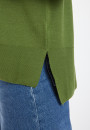 Slit turtleneck sweater in merino wool - Amy