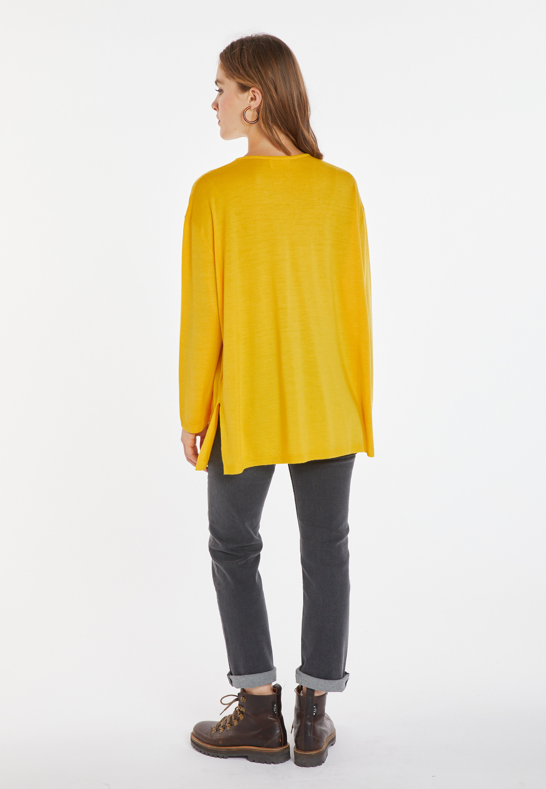 Pull ample à poches en laine mérinos - Albertine 8060