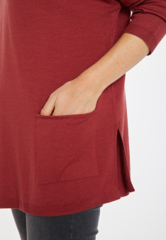 Loose-fitting merino wool sweater with pockets - Albertine