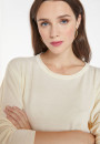 Loose-fitting round-neck sweater in merino wool - Azel