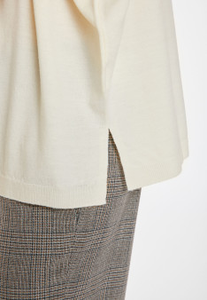 Pull ample col rond en laine mérinos - Azel 8201