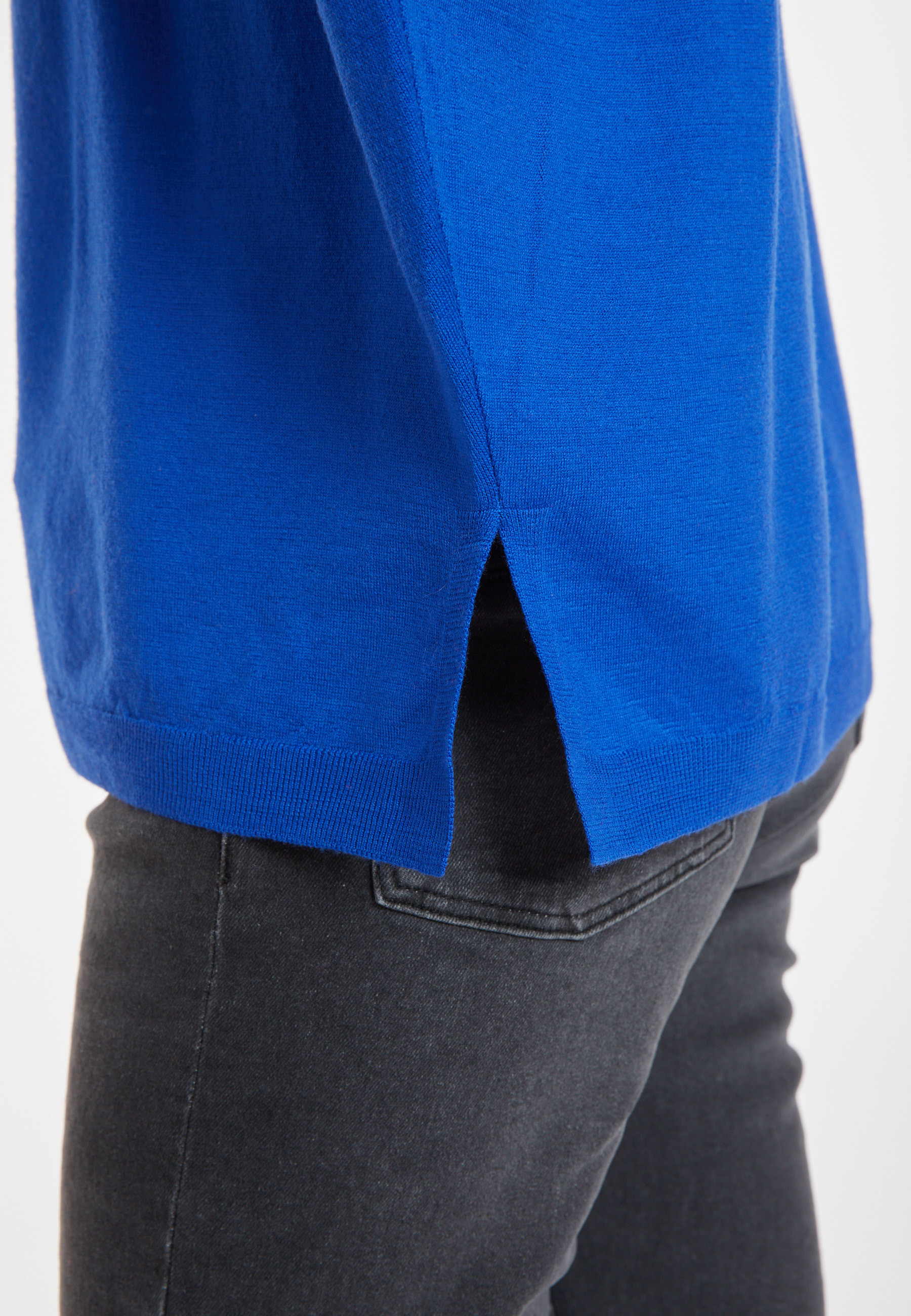 Pull ample col rond en laine mérinos - Azel 8241