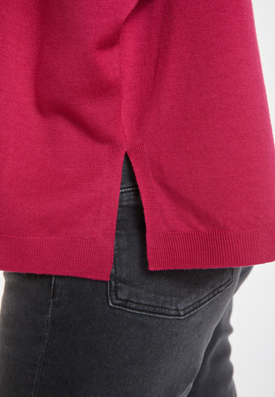 Loose-fitting round-neck sweater in merino wool - Azel