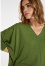 Pull manches chauve-souris en laine mérinos - Boxe 8252