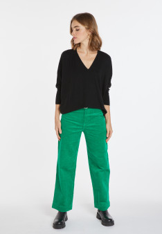 Merino wool bat-sleeve sweater - Boxe