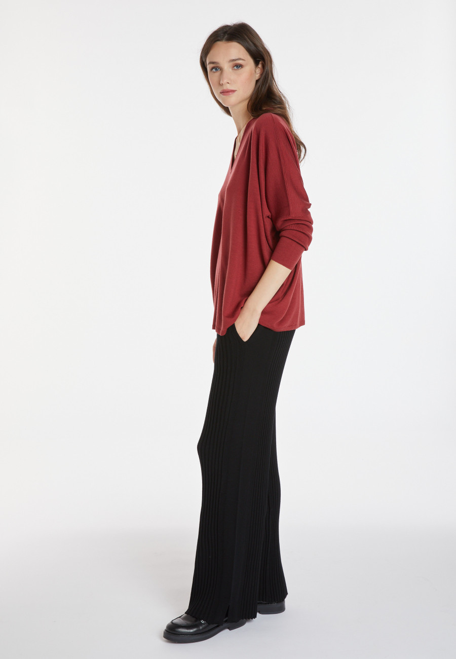 Pull laine manches chauve-souris - Boxe