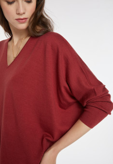 Pull manches chauve-souris en laine mérinos - Boxe 8231