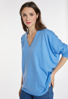 Merino wool bat-sleeve sweater - Boxe