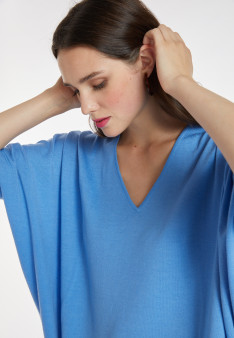 Merino wool bat-sleeve sweater - Boxe