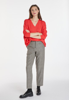 Merino wool bat-sleeve sweater - Boxe