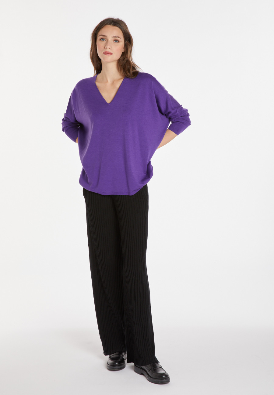 Pull laine manches chauve-souris - Boxe