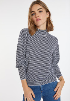 Pull à rayures en laine mérinos - Coco 8303