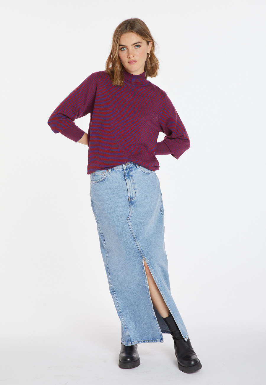 Pull à rayures en laine mérinos - Coco