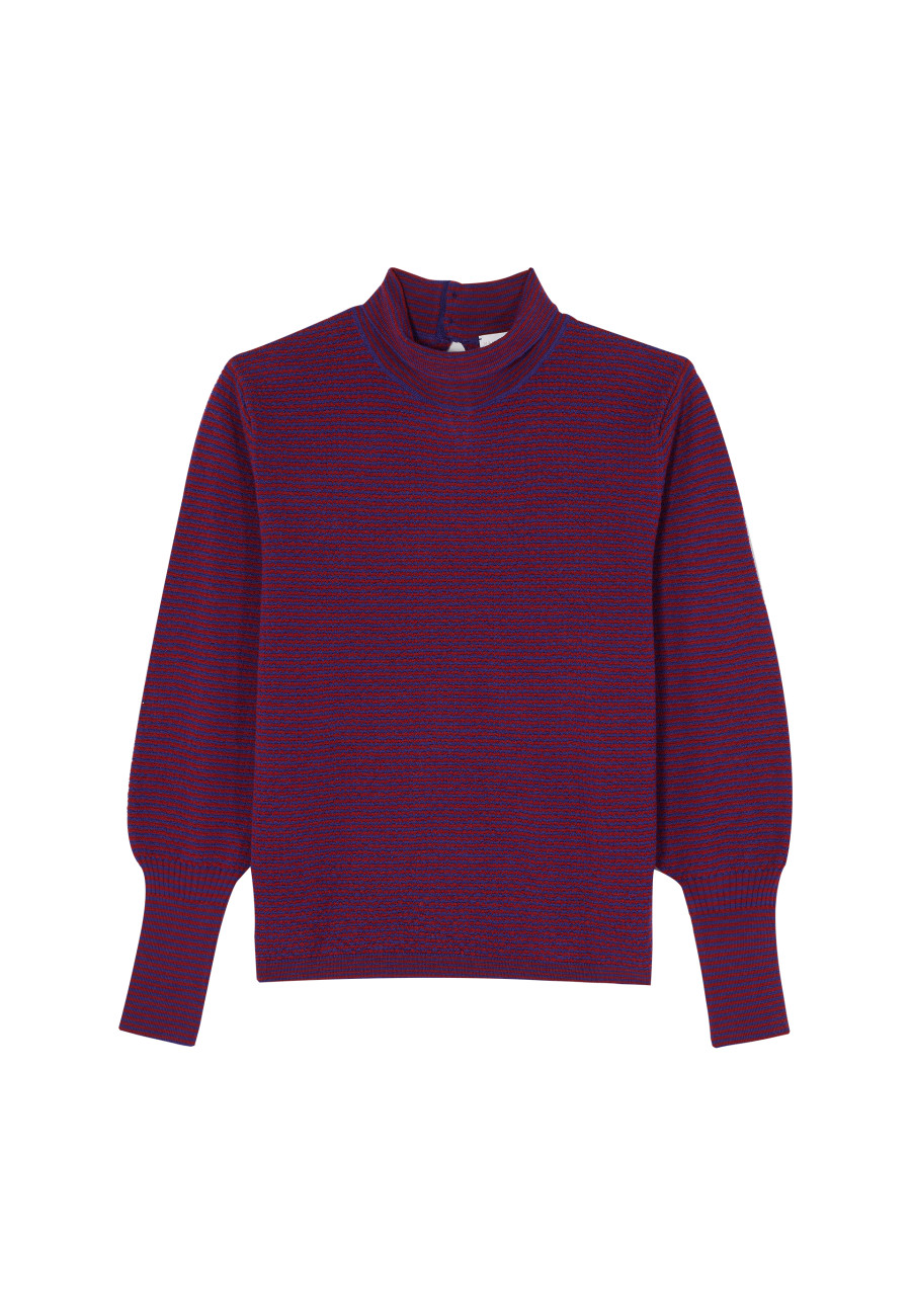 Pull à rayures en laine mérinos - Coco