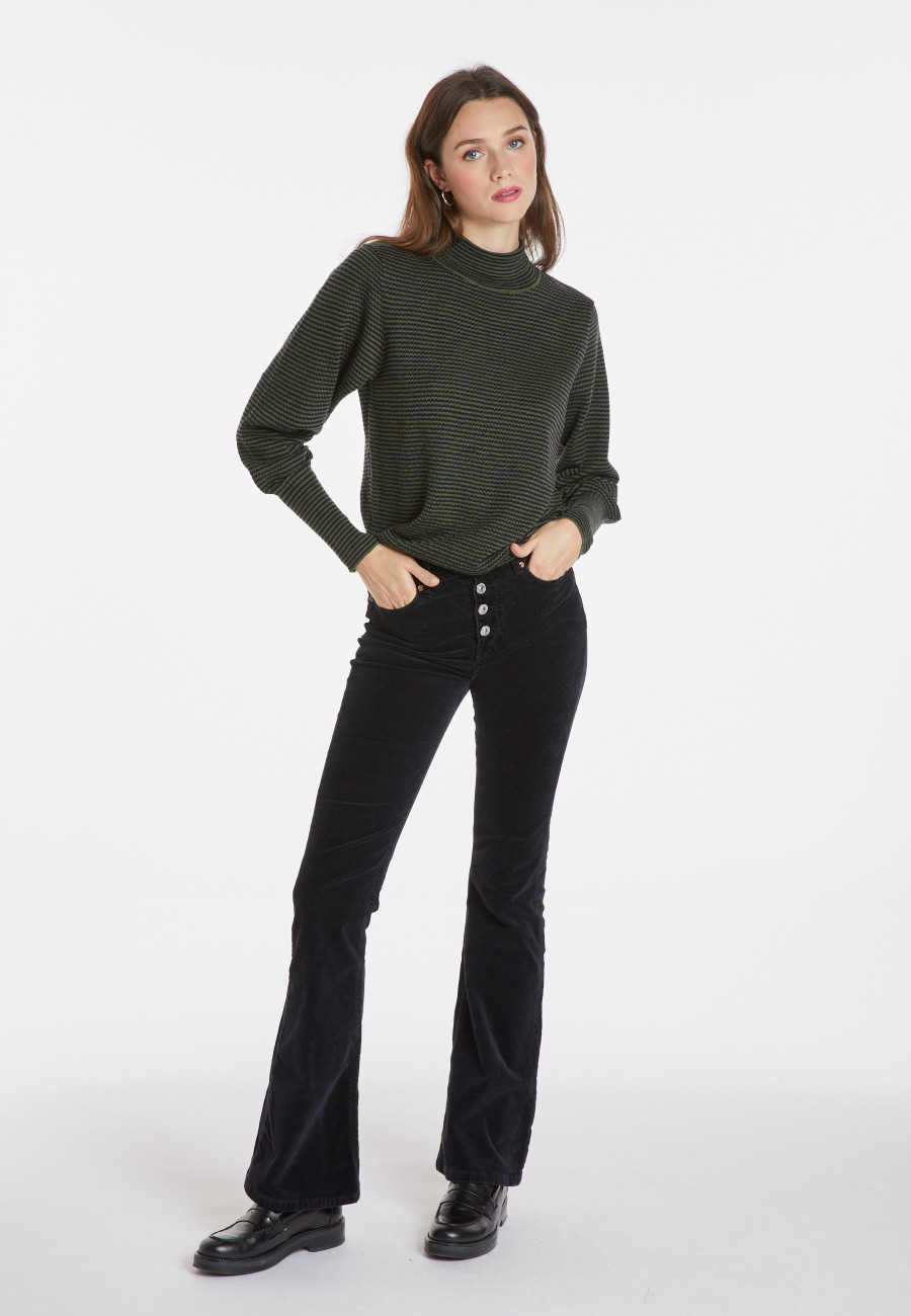 Pull à rayures en laine mérinos - Coco 8302