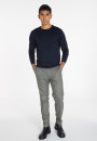Pull col rond avec logo en laine mérinos - Eddie 8240