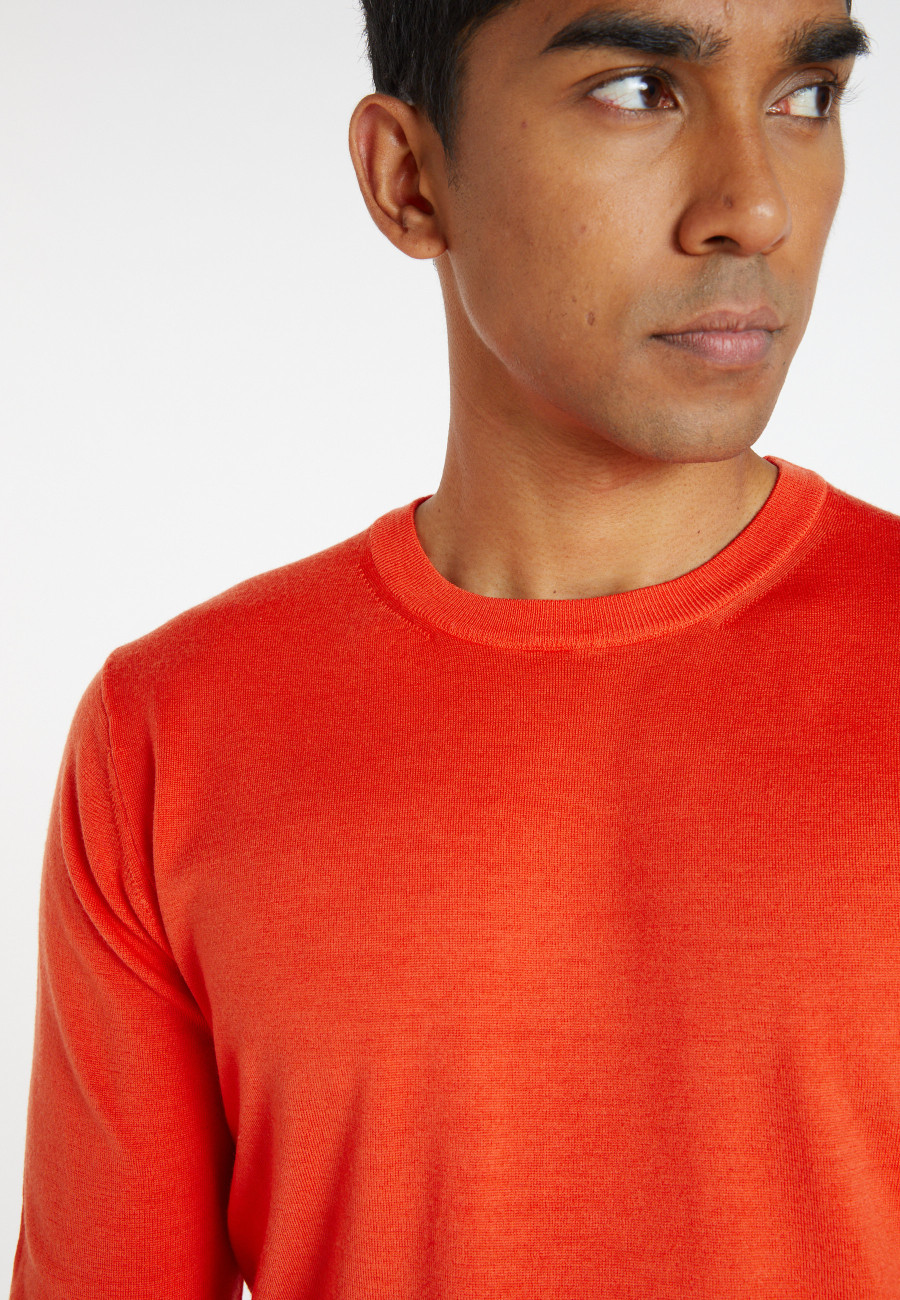 Pull col rond en laine mérinos - Eddie