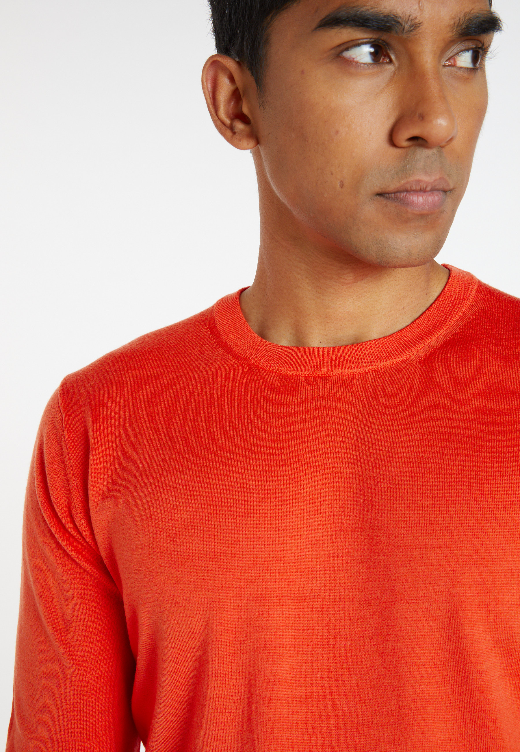 Pull col rond avec logo en laine mérinos - Eddie 8270