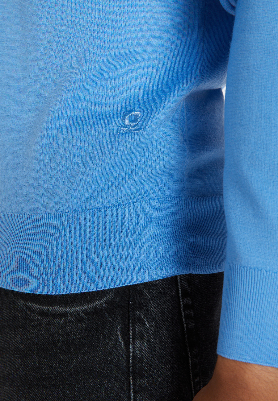 Pull col V en laine mérinos - Elmo