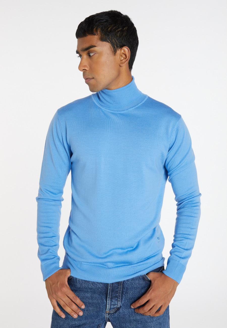 Pull col roulé en laine mérinos - Enzo