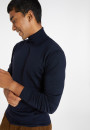 Pull col roulé avec logo en laine mérinos - Enzo 8240